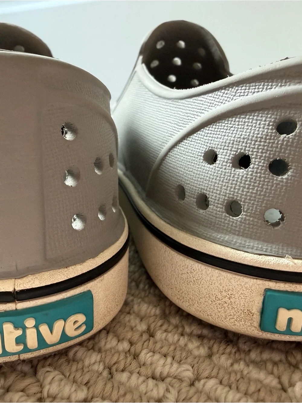 Native Kids Gray Slip-On Ventilated Water Shoes